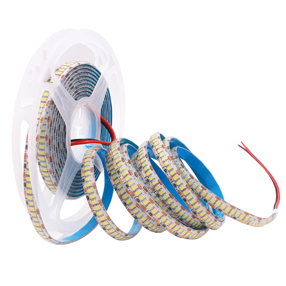 5M 10M LED Light Strips 12V 24V SMD 2835 120 240LEDs/m Home Lamp Strip Flexible LED Ribbon Tape Soft Lamp Bar 3000K 4000K 6000K