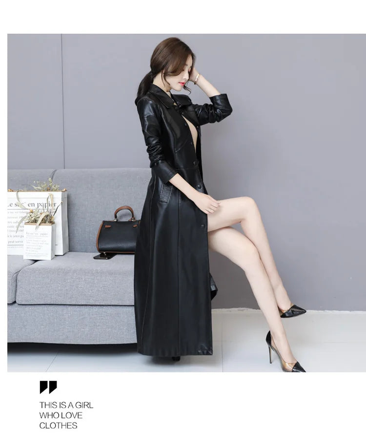 New Women Sheepskin Coat Autumn Winter 2025 Fashion Keep Warm Long Jacket Thicken Sheep Leather Coat Suede Outerwear Female