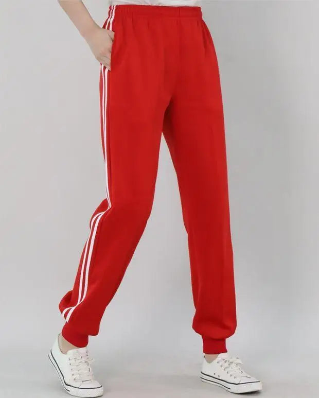 2023 Summer Men's Casual Sweatpants Men Jogger Basic Trousers Tracksuit Side Stripe Bottoms Breathable Sportswear Track Pants