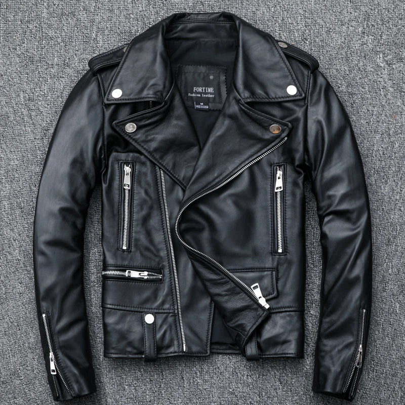 CC Shop Best,Sales.Popular woman slim fit genuine leather jacket.fashion motor rider sheepskin coat.soft leather cloth.패션