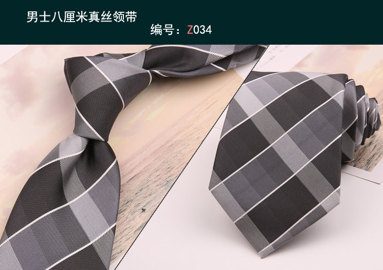 8cm Adult Silk Neckties for Mens Suits Wedding Neck Ties Retro Striped Corbatas Gravata Neckwear Gentleman Gravatas Tie