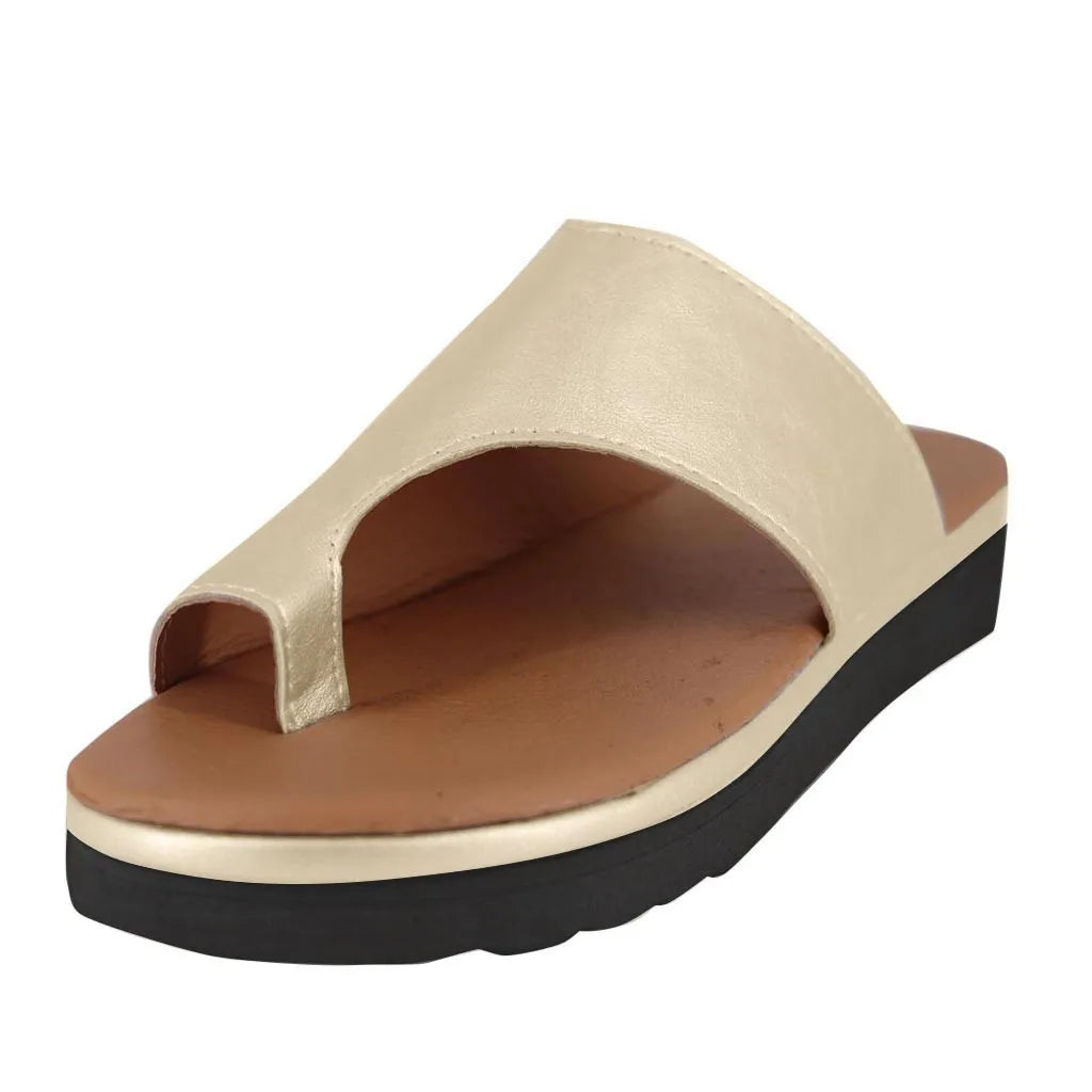 Women's Sandals  New Female Shoes Comfy Platform Flat Sole Orthopedic Bunion Corrector Plus Size 35-43 Casual Shoes Woman