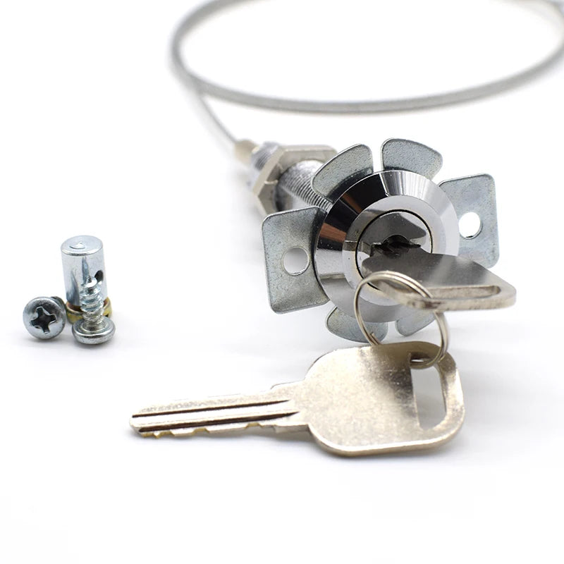 Garage door emergency lock core pulling lock steel cable pulling lock for Automatic garage door