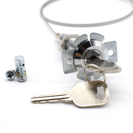 Garage door emergency lock core pulling lock steel cable pulling lock for Automatic garage door