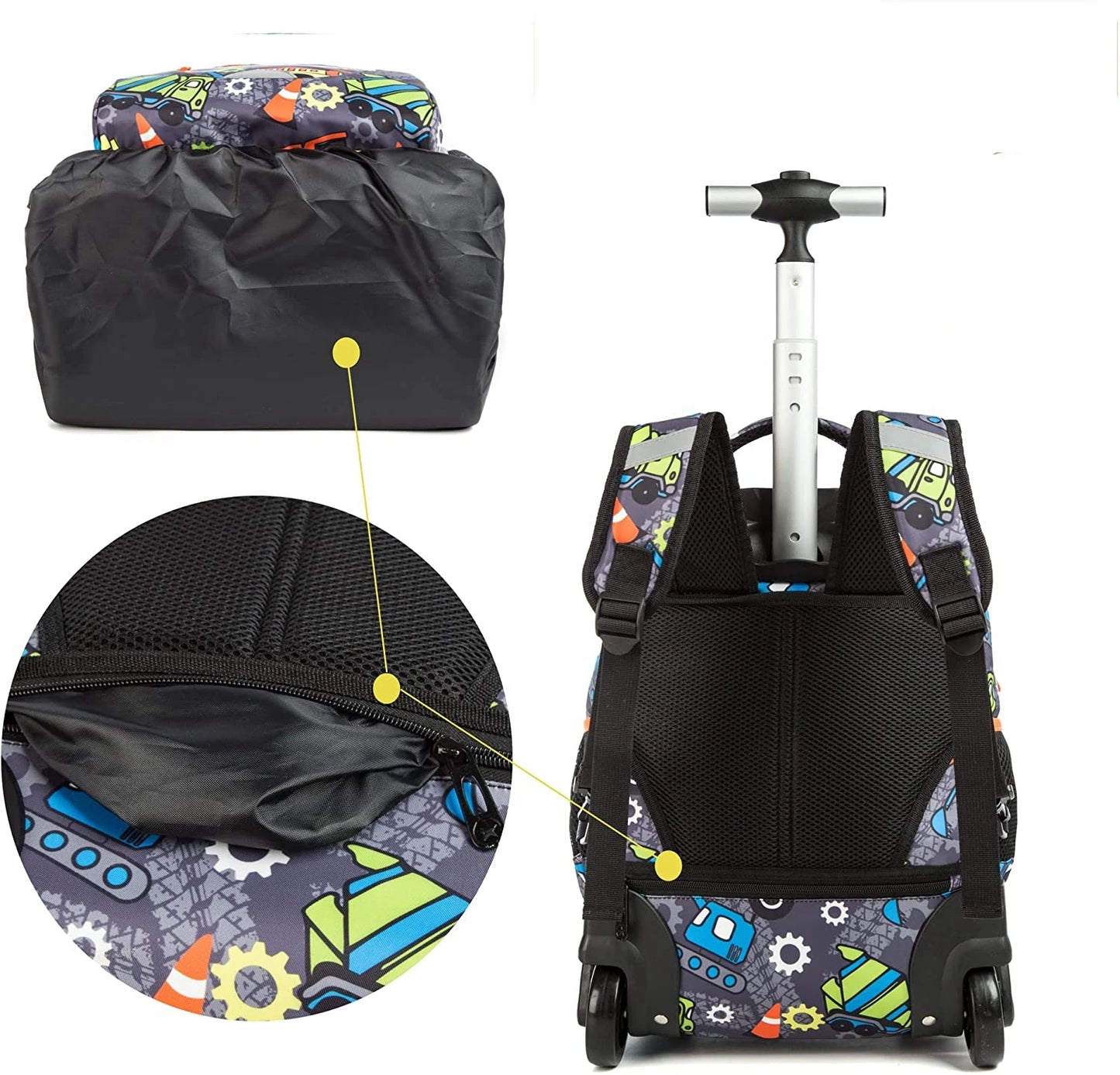 Kids School Rolling Backpack Bag for girls School Trolley Bag for boys Laptop Trolley Backpack Bag Children Rolling luggage Bags