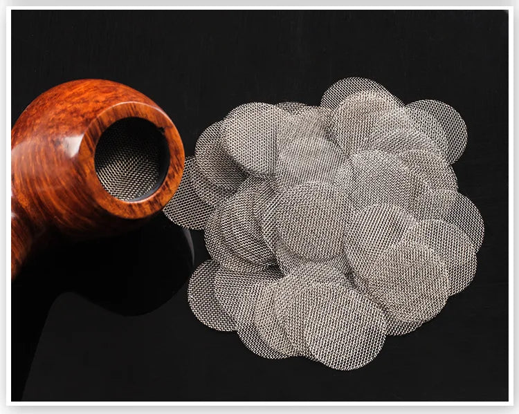 100pcs 20mm Stainless Steel Pipe Screen For Shisha/Hookah/Chicha/Narguile Metal/Glass/Wood Water Smoking Tobacco Pipe Filters