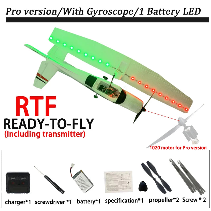 2022 Newest F949 Pro version 2.4G 3Ch RC Airplane 3D/6G Fixed Wing Plane CESSNA182 Outdoor Toys  RTF With Gyroscope 1020 motor