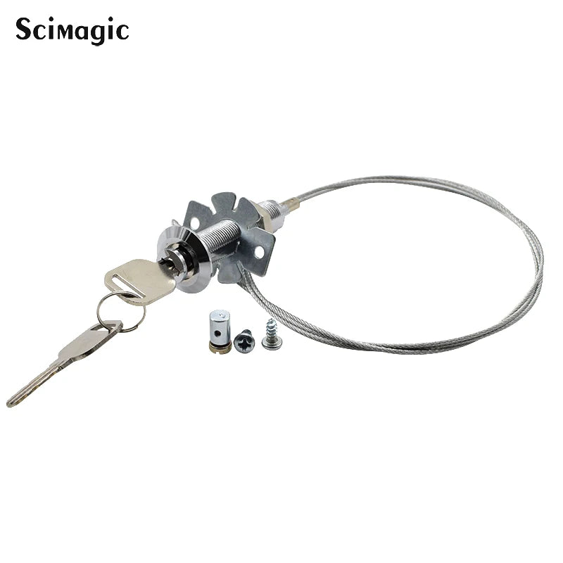 Garage door emergency lock core pulling lock steel cable pulling lock for Automatic garage door