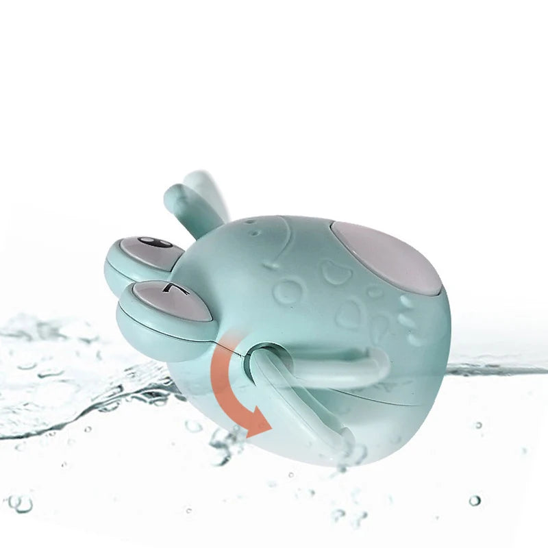 New Baby Bath Toys Cartoon Kids Learning Cognition Cute Animal Swimming Frogs Tortoise Crab Classic Baby Water Toy For Children