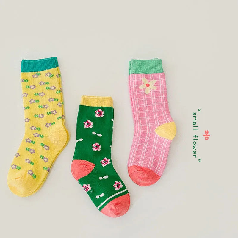 Clearance Sale 3 Pairs/Lot Spring Autumn Baby Children's Socks Multiple styles Girls Socks Boys Sports Socks