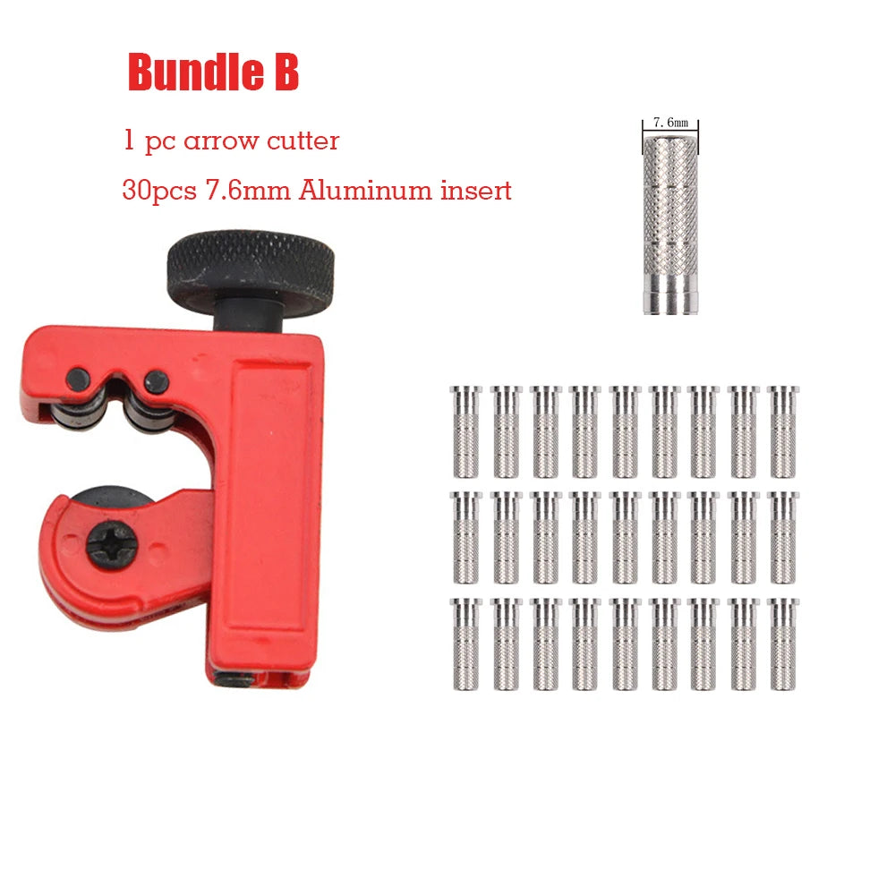 Toparchery Cutter Tool Handheld Arrow Shaft Cutting Tool Archery Accessories  Arrow Connecter Archery ID6.2mm  Aluminum insert