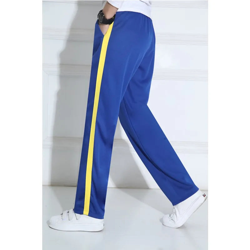 Unisex New Pants Casual Sweatpants Striped Bastic Trousers Pants Men Joggers Simple Work Pants