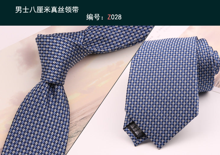 8cm Adult Silk Neckties for Mens Suits Wedding Neck Ties Retro Striped Corbatas Gravata Neckwear Gentleman Gravatas Tie