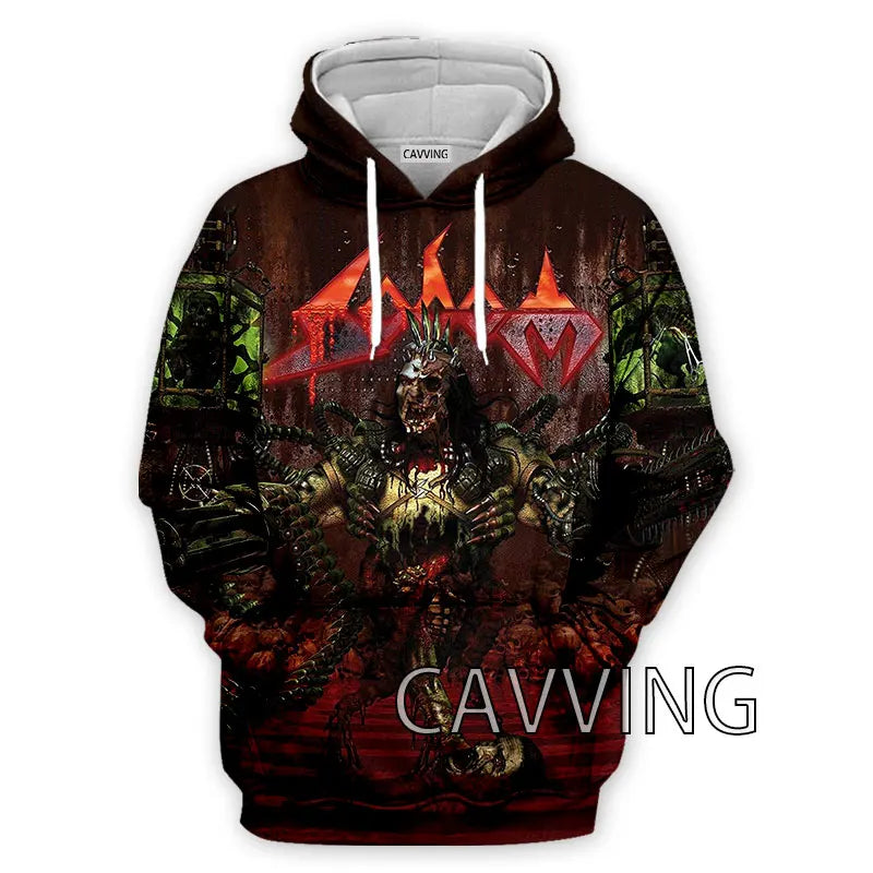 New Fashion Women/Men's  3D Print  Sodom Band  Hoodies Hooded Sweatshirts Harajuku Hoodie Sweatshirts Tops Clothing