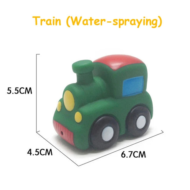 Water Toys Cartoon Classic Shower Bath Toy Cars Train Boats Bathroom Swimming Bathing Shower Educational Toys For Kids Gift