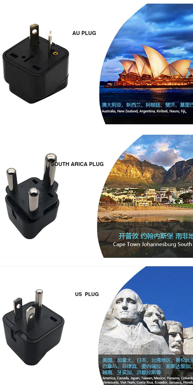 Universal EU US UK 2 USB Travel Plug Power Charger Converter Socket America Britain European Multi-function Plug Adaptor 5V 1A