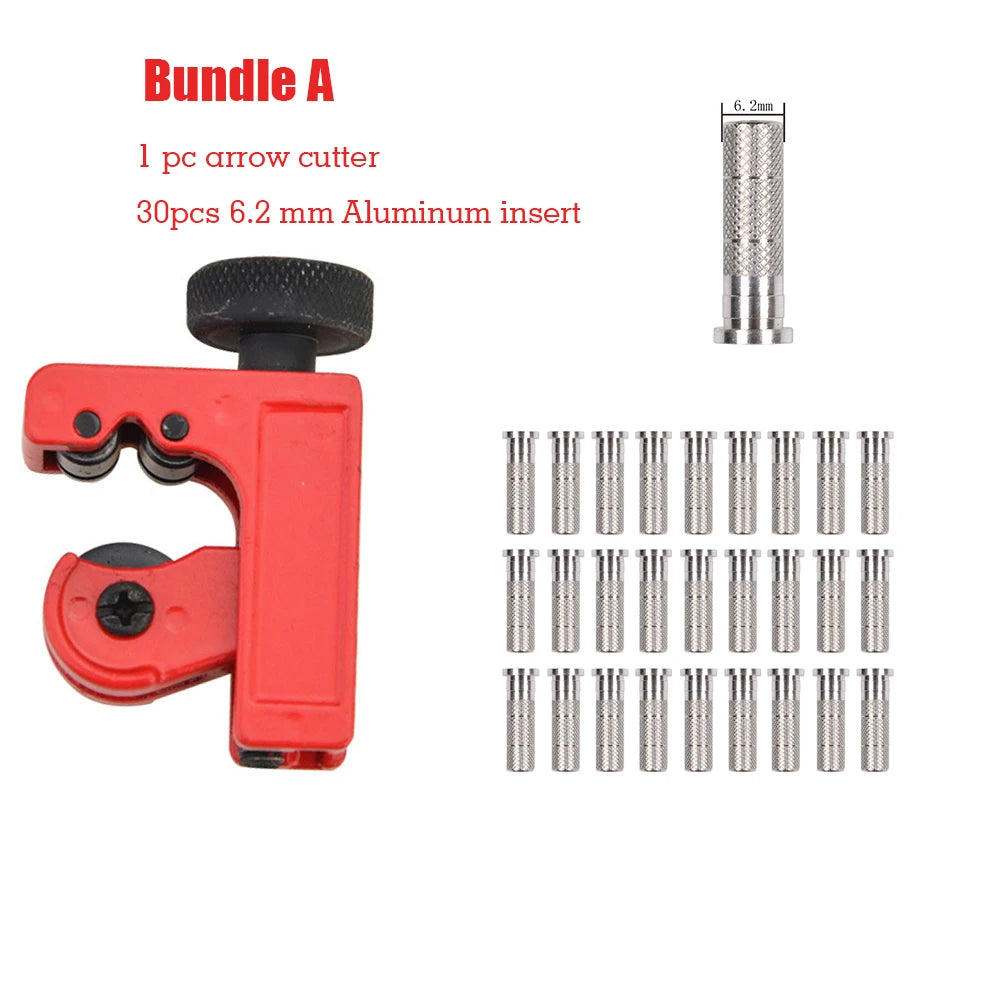 Toparchery Cutter Tool Handheld Arrow Shaft Cutting Tool Archery Accessories  Arrow Connecter Archery ID6.2mm  Aluminum insert