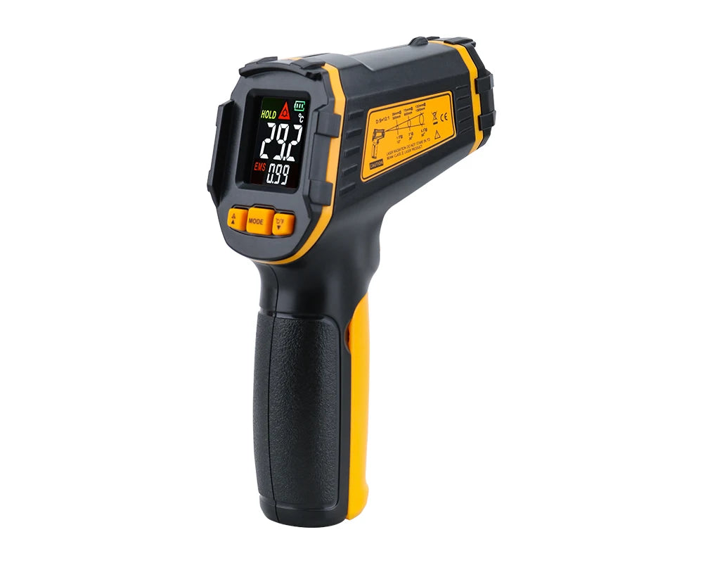 Digital Infrared Thermometer Laser Temperature Meter Non-contact Pyrometer Imager Hygrometer IR Termometro Color LCD Light Alarm