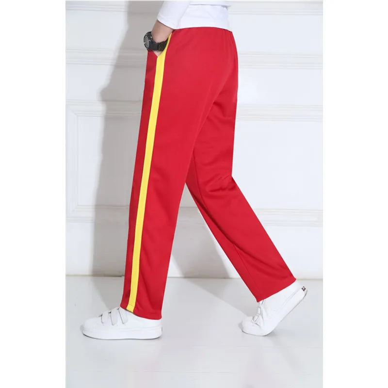 Unisex New Pants Casual Sweatpants Striped Bastic Trousers Pants Men Joggers Simple Work Pants