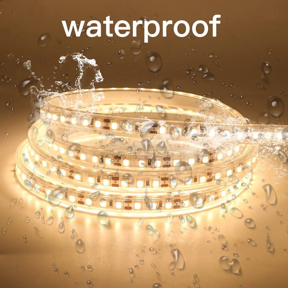 LED Strip 12V 24V Waterproof IP67 White Warm White 2835 120LEDs/m Flexible Led Tape For Outdoor Garden Decor 0.5M 1M 2M 3M 4M 5M