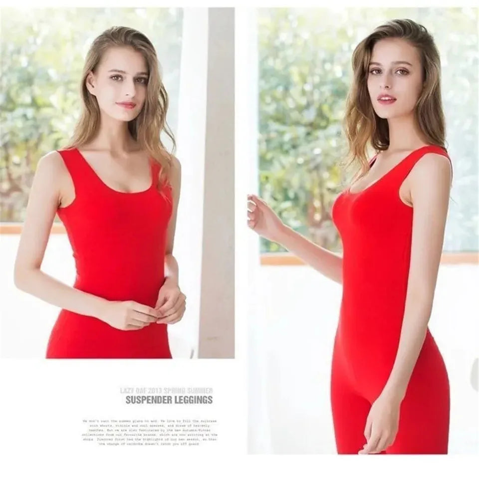 Thermal Shirt Women Sleeveless Elastic Velvet Vest Women Thermal Top V Neckline Warm Underwear Women Soft thermo shirt women