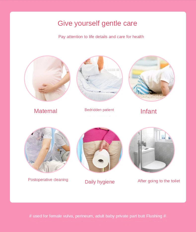 500ml Portable Bidet Private Parts Flushing Device Baby Butt Cleaner Confinement Pregnant Lying-in Women's Perineum Body Bidet