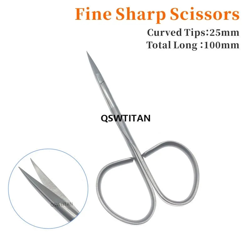 10CM Double-Eyelid Scissors stainless steel Scissors For Ophthalmic Surgical Instrument