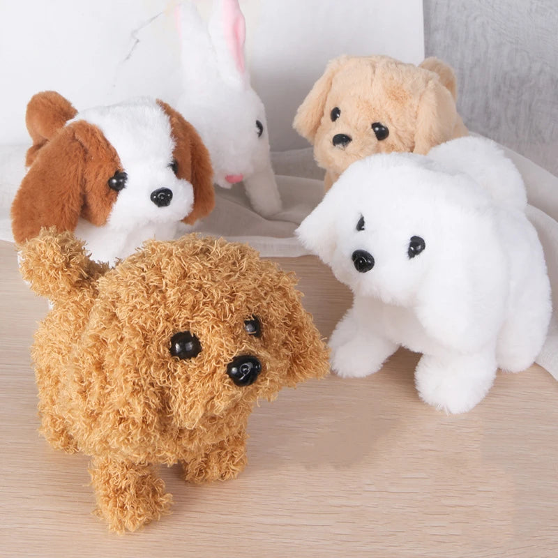 Plush Puppy Electronic Toy Dog Adorable Kids' Smart Interactive Walks Barks Jumps Wags Tail Baby Birthday Gift