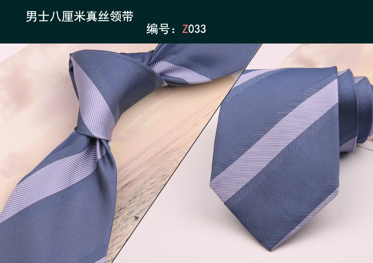 8cm Adult Silk Neckties for Mens Suits Wedding Neck Ties Retro Striped Corbatas Gravata Neckwear Gentleman Gravatas Tie