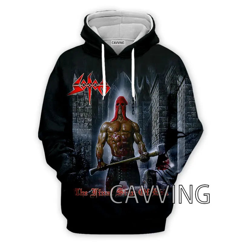 New Fashion Women/Men's  3D Print  Sodom Band  Hoodies Hooded Sweatshirts Harajuku Hoodie Sweatshirts Tops Clothing