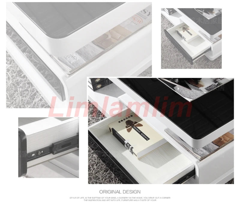 Linlamlim coffee table basse de salon Aparador sideboard buffet eat edge ark tv stand meubles tv monitor stand mueble tv cabinet