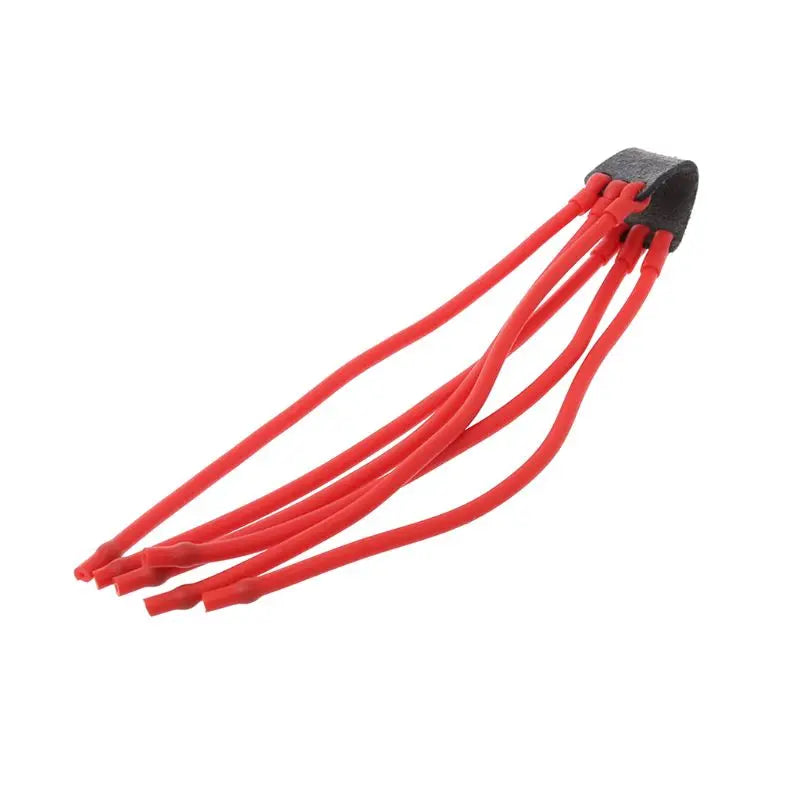 Slingshot Band Group Leather Pocket Rubber Band Latex Powerful Catapult Replacement Outdoor Hunting Shooting Tube Sling Elastic