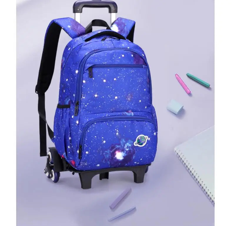 Schoolbag with wheels School wheeled backpack for boys Children School trolley bags travel luggage School Rolling backpack Bags