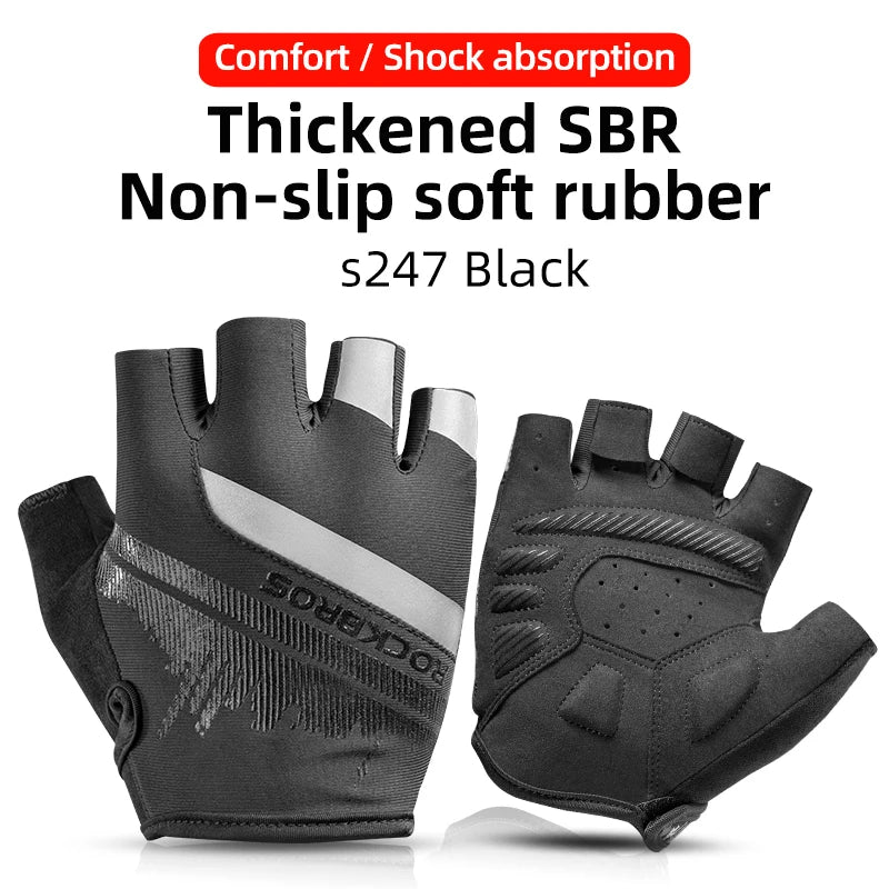 ROCKBROS Cycling Gloves Spring Autumn Summer Bike Gloves Sports Gloves Breathable MTB Mountain Bike Gloves Motorcycle Gloves