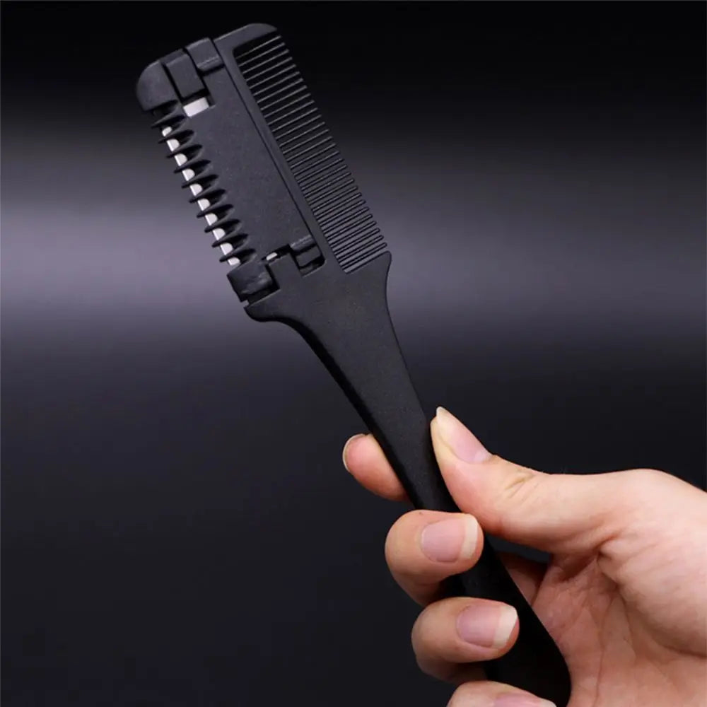 Hair Salon Scissor Hair Styling Thinning Hair Trimmer with Razor Blades Thinning Comb Hair Cutting Comb Hairdressing Tool