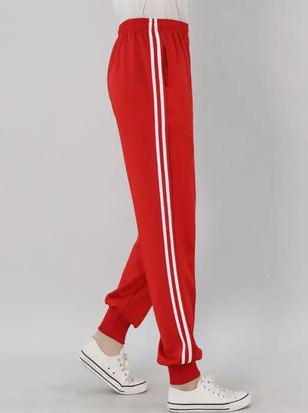 2023 Summer Men's Casual Sweatpants Men Jogger Basic Trousers Tracksuit Side Stripe Bottoms Breathable Sportswear Track Pants