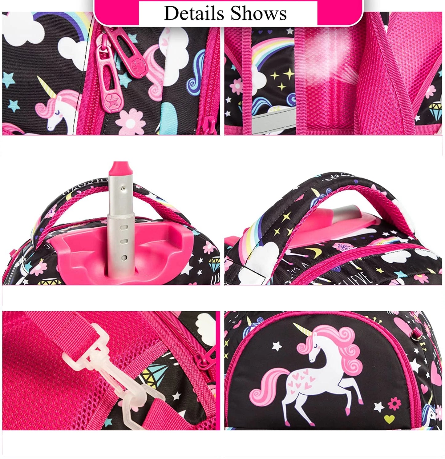 Kids School Rolling Backpack Bag for girls School Trolley Bag for boys Laptop Trolley Backpack Bag Children Rolling luggage Bags