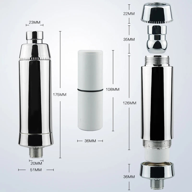 Shower Filter High Output Showerhead Uni Filter Health Softener Chlorine Removal Water Purifier Kitchen Sanitary Ware ABS Tool