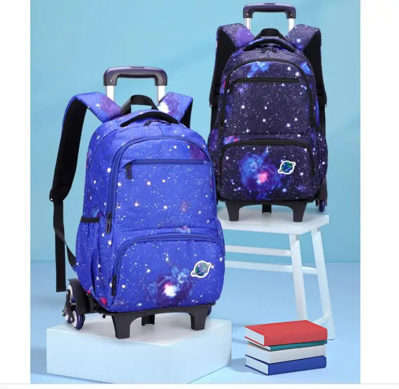 Schoolbag with wheels School wheeled backpack for boys Children School trolley bags travel luggage School Rolling backpack Bags