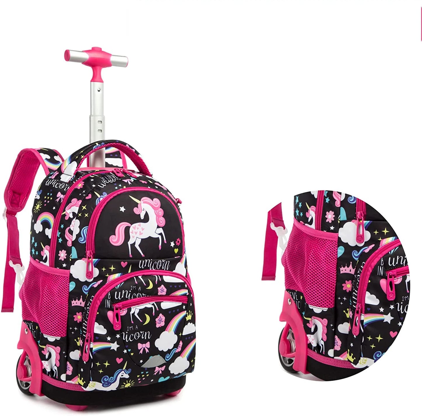 Kids School Rolling Backpack Bag for girls School Trolley Bag for boys Laptop Trolley Backpack Bag Children Rolling luggage Bags