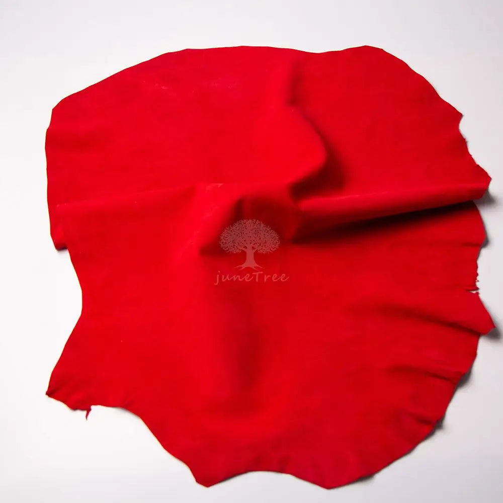 Junetree high quality Sheep skin leather Genuine leather suede face leather  soft 0.8mm thick whole skin leather craft