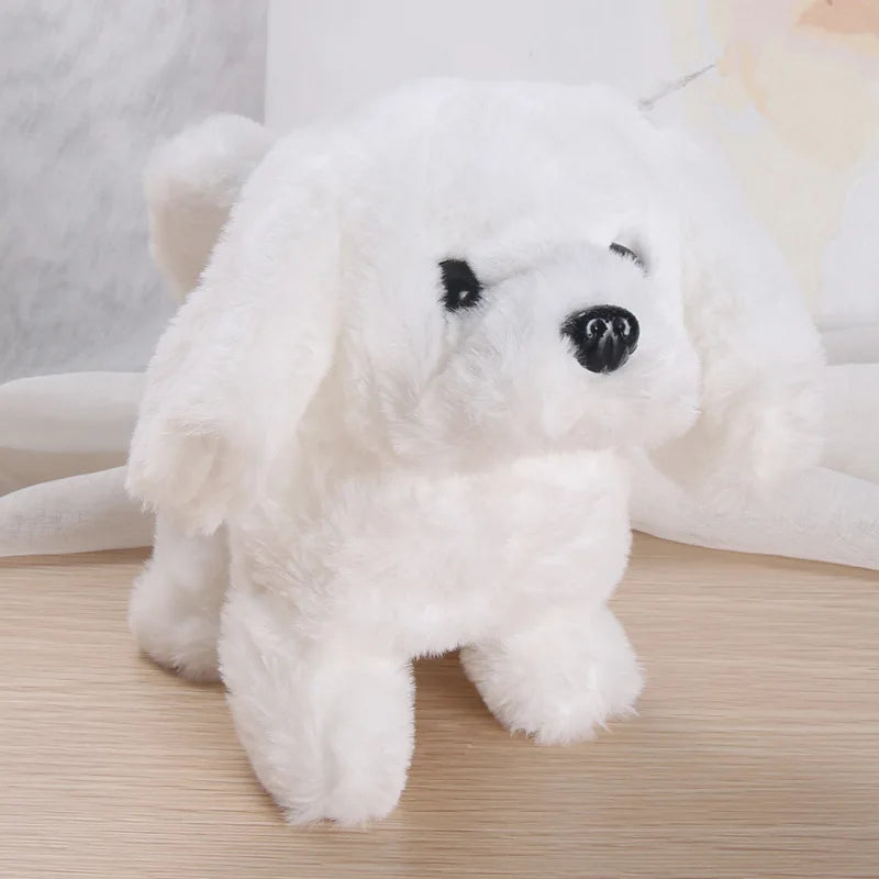 Plush Puppy Electronic Toy Dog Adorable Kids' Smart Interactive Walks Barks Jumps Wags Tail Baby Birthday Gift