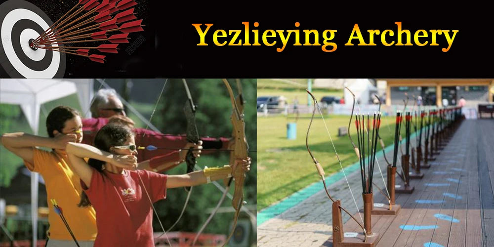 Archery Hunting  52*13cm Pure Leather Arrow Quiver in Black/Yellow Color Shoulder-back Design Arrow Bag waist collapse Bag