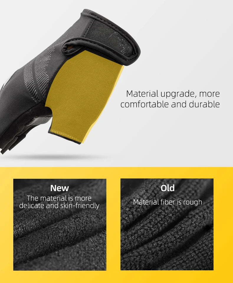 ROCKBROS Cycling Gloves Spring Autumn Summer Bike Gloves Sports Gloves Breathable MTB Mountain Bike Gloves Motorcycle Gloves