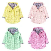 Boys Jeans Jackets Spring Girls Fashion Hooded Coats Autumn Children Clothes Kids Casual Zipper Colorblocking Outerwear 1-10Y