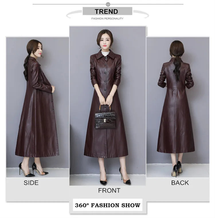 New Women Sheepskin Coat Autumn Winter 2025 Fashion Keep Warm Long Jacket Thicken Sheep Leather Coat Suede Outerwear Female