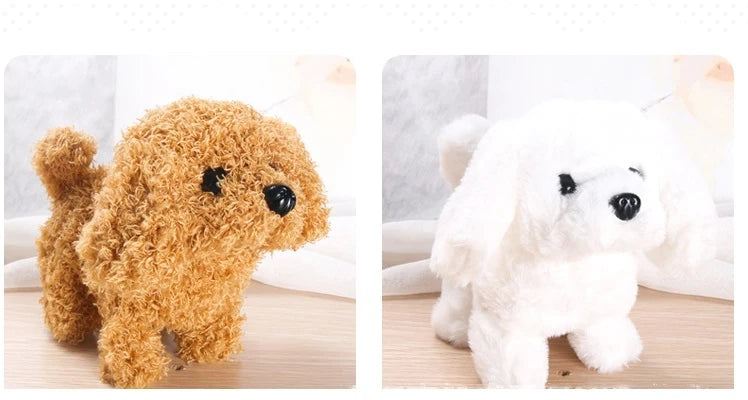 Plush Puppy Electronic Toy Dog Adorable Kids' Smart Interactive Walks Barks Jumps Wags Tail Baby Birthday Gift