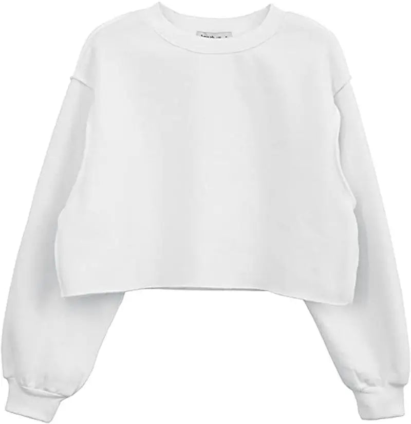 Thick Oversized Women Sweatshirt Hoodies Warm Fleece Casual Long Sleeve Harajuku Streetwear Crop Pullover Ropa Mujer
