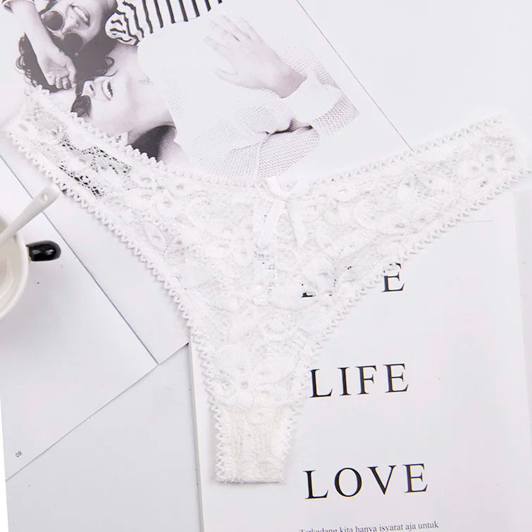 Women's Sexy lingerie Thongs G-string Underwear Panties Briefs Ladies T-back luxury peach heart thong pure cotton lace