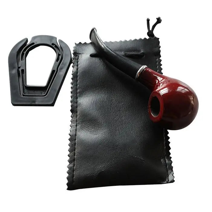 Classic Wood Grain Resin Pipe Chimney Filter Long Smoking Pipes Tobacco Pipe Cigar Gifts Narguile Gift Grinder Smoke Mouthpiece
